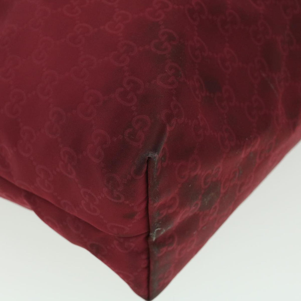 GUCCI GG Canvas Tote Bag Wine Red 295252 36590