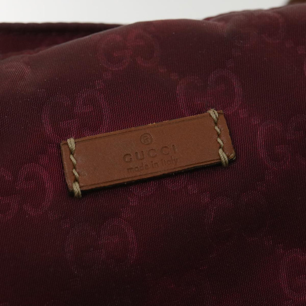 GUCCI GG Canvas Tote Bag Wine Red 295252 36590