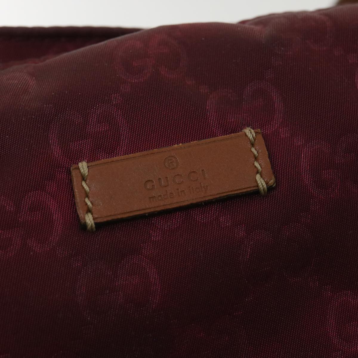 GUCCI GG Canvas Tote Bag Wine Red 295252 36590