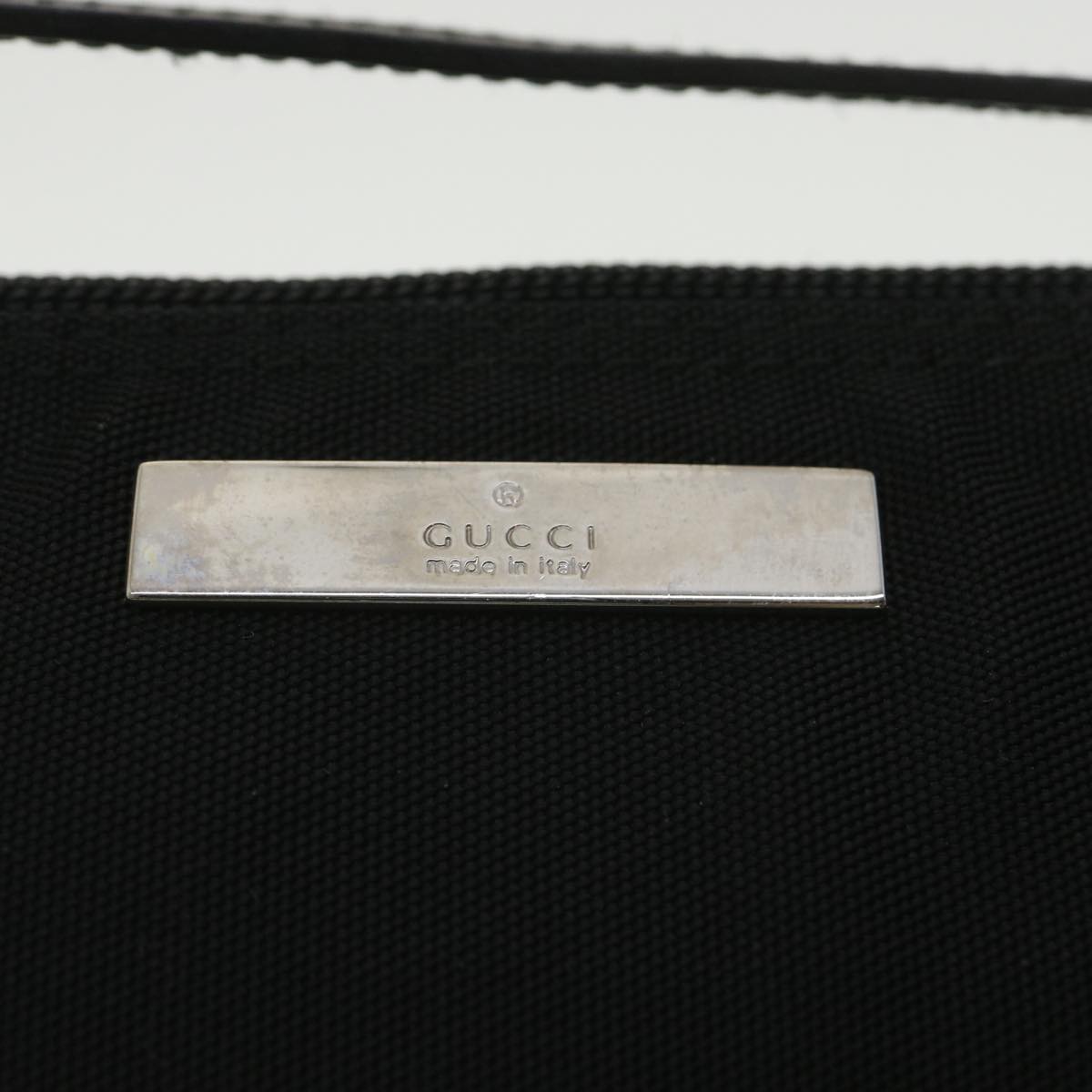 GUCCI GG Canvas Accessory Pouch Black 039.1103 36599