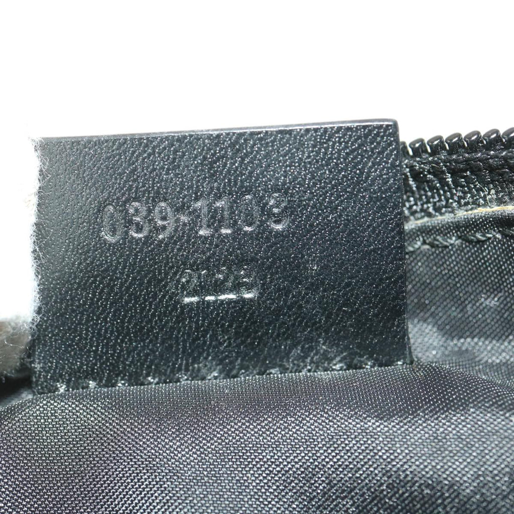 GUCCI GG Canvas Accessory Pouch Black 039.1103 36599