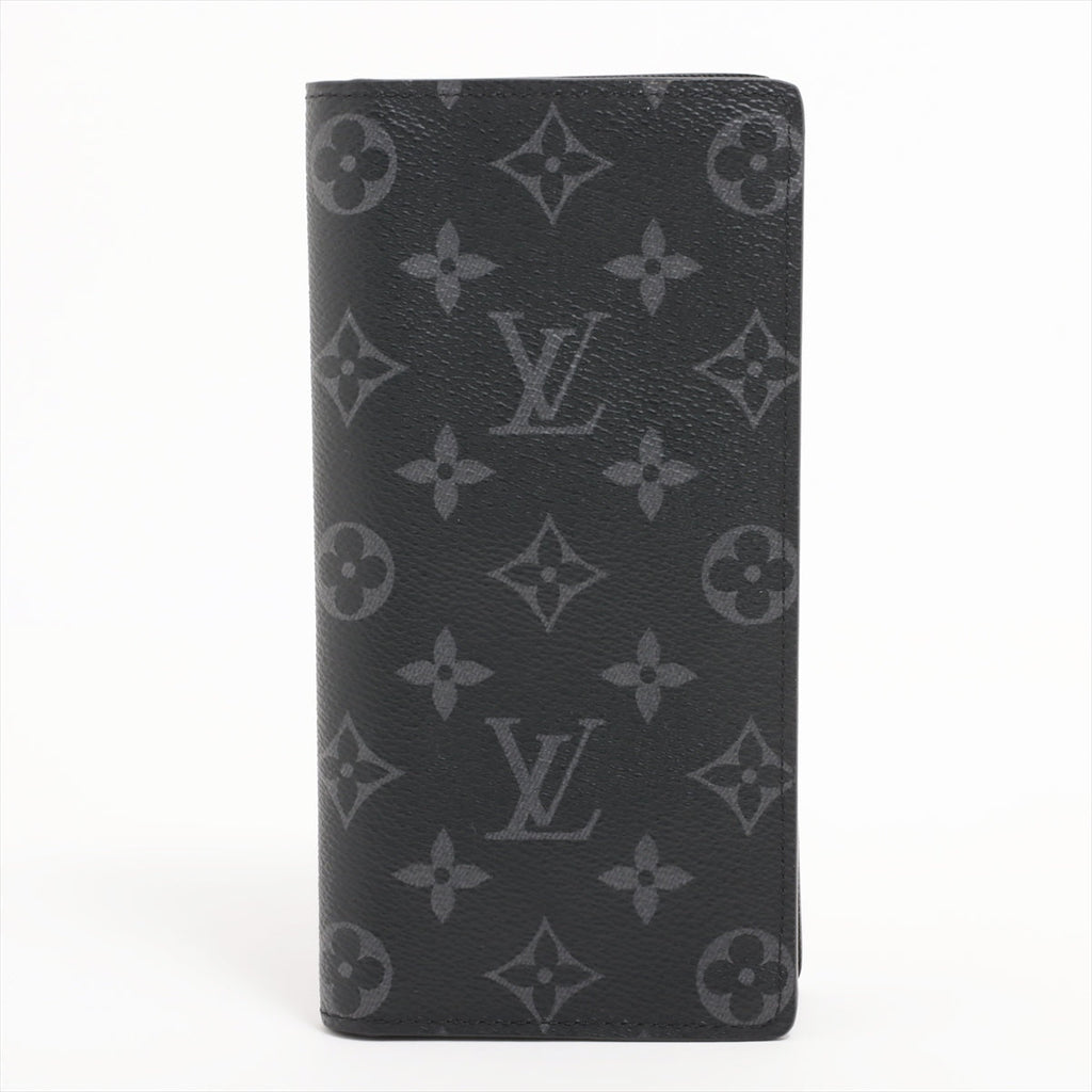 Louis Vuitton Monogram Portefolio Brother M61697 Black Long   Wallet
