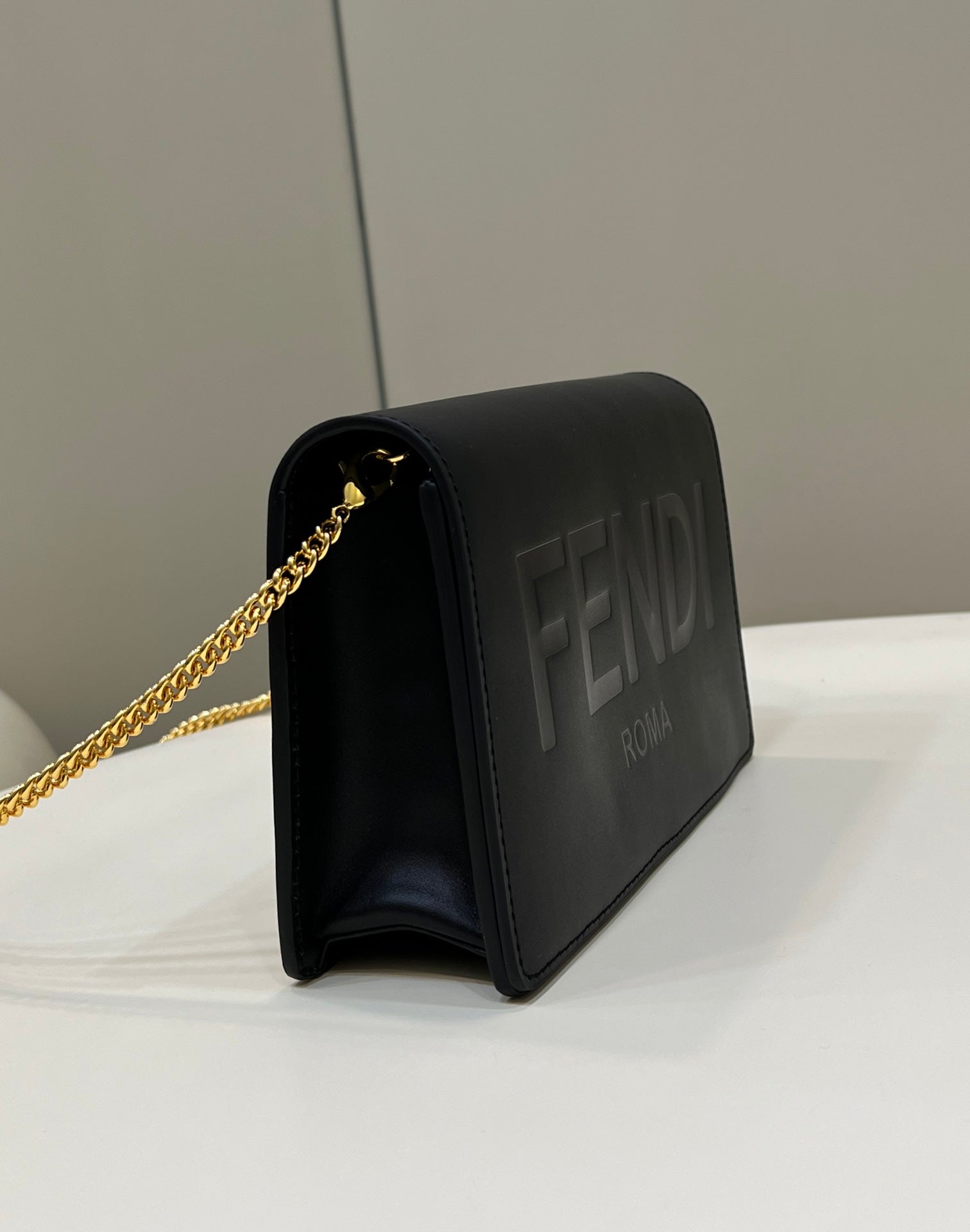 FI Wallet On Chain Mini Black Bag For Woman 13.5cm/5.5in