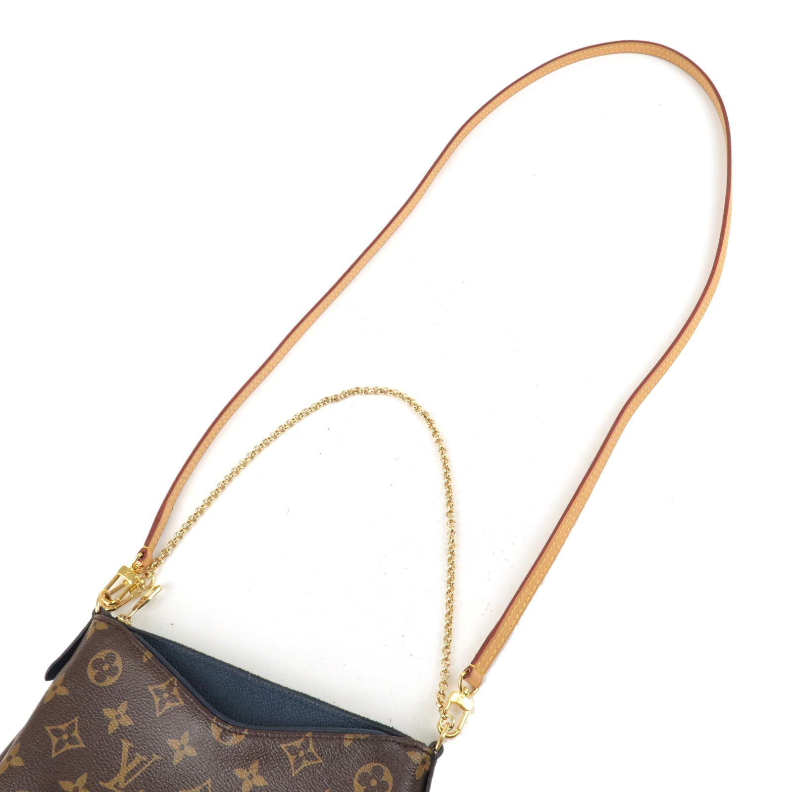 Louis Vuitton Monogram Pallas Clutch 2Way Bag Hand Bag M44058