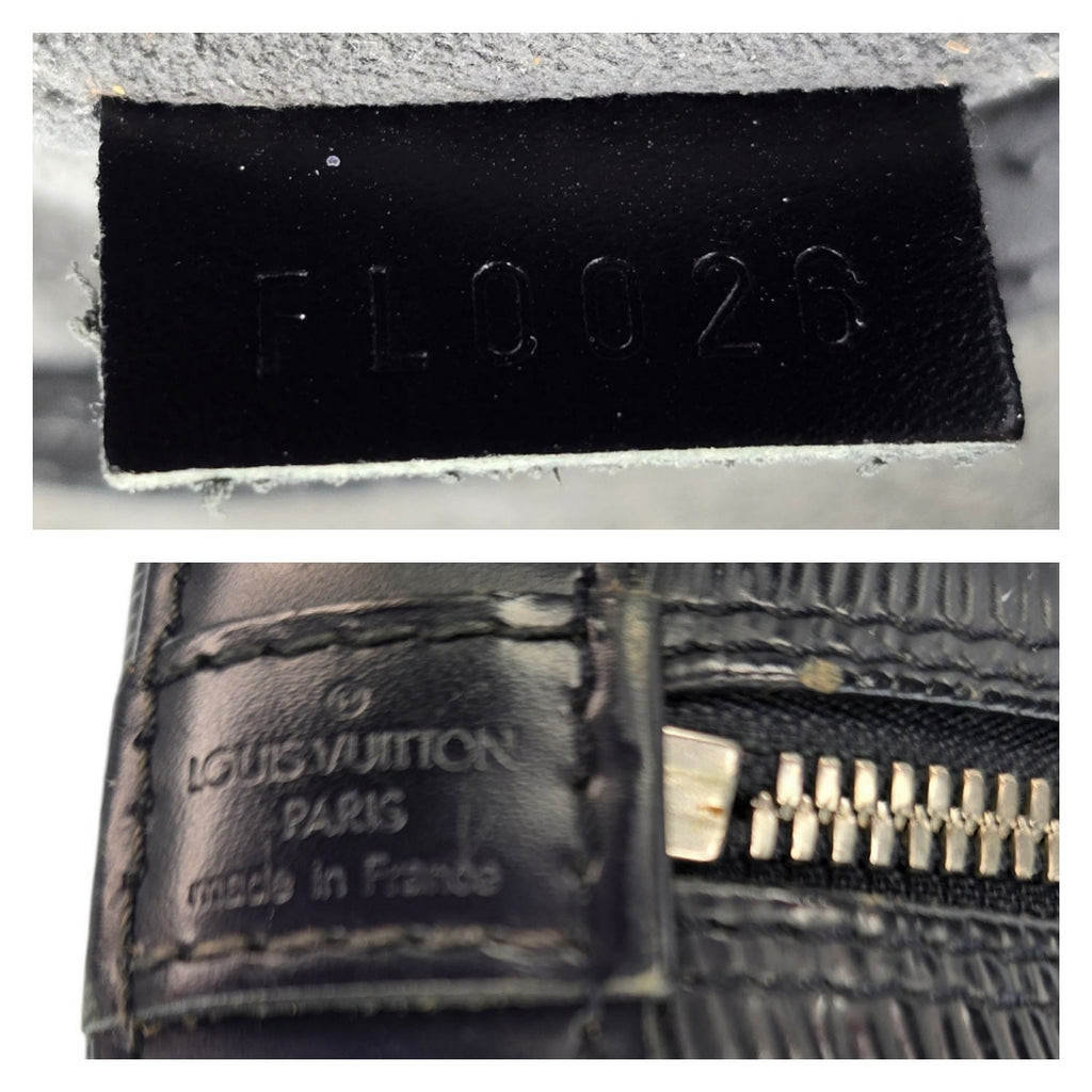 Louis Vuitton 2006 Black EPI Alma PM Satchel