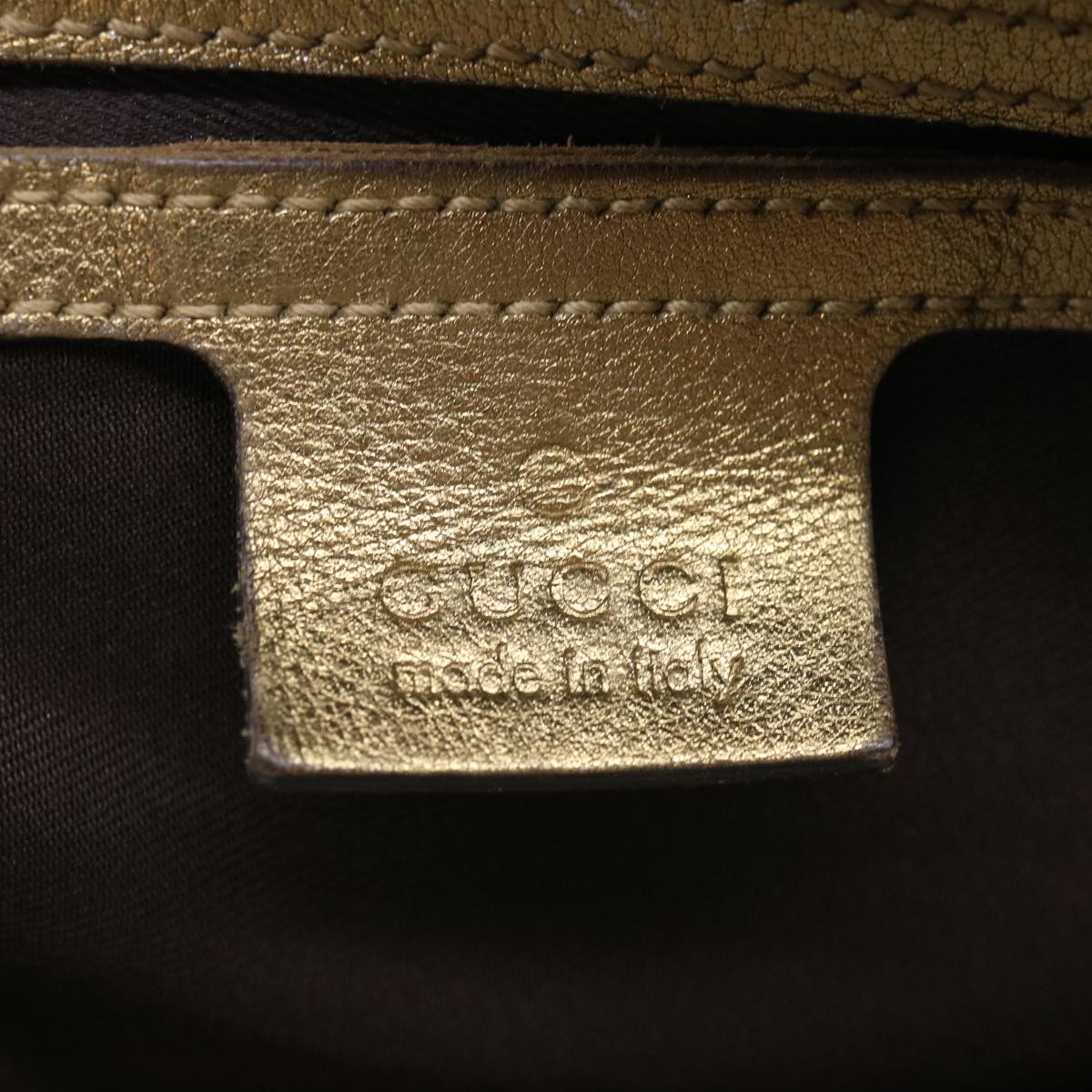GUCCI GG crystal Boston Bag Coated Canvas Beige Gold 193603 36636