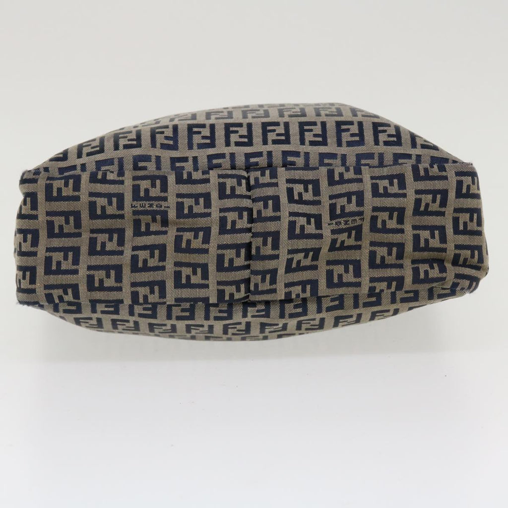 FENDI Zucchino Canvas Hand Bag Navy 2384-8BH006-028 36667