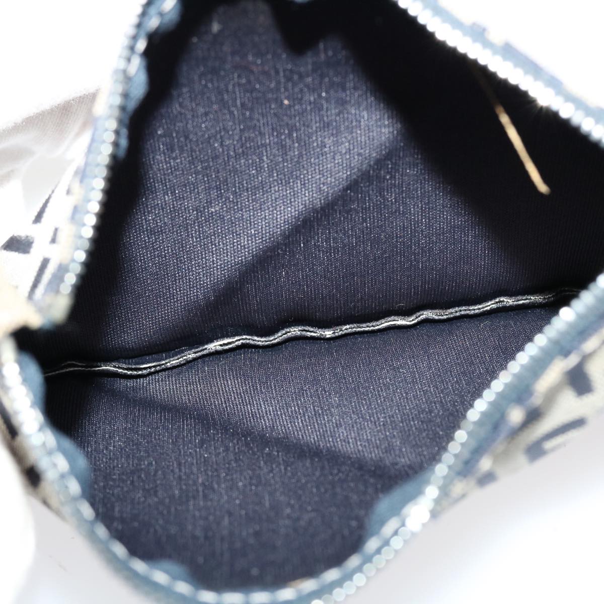FENDI Zucchino Canvas Hand Bag Navy 2384-8BH006-028 36667