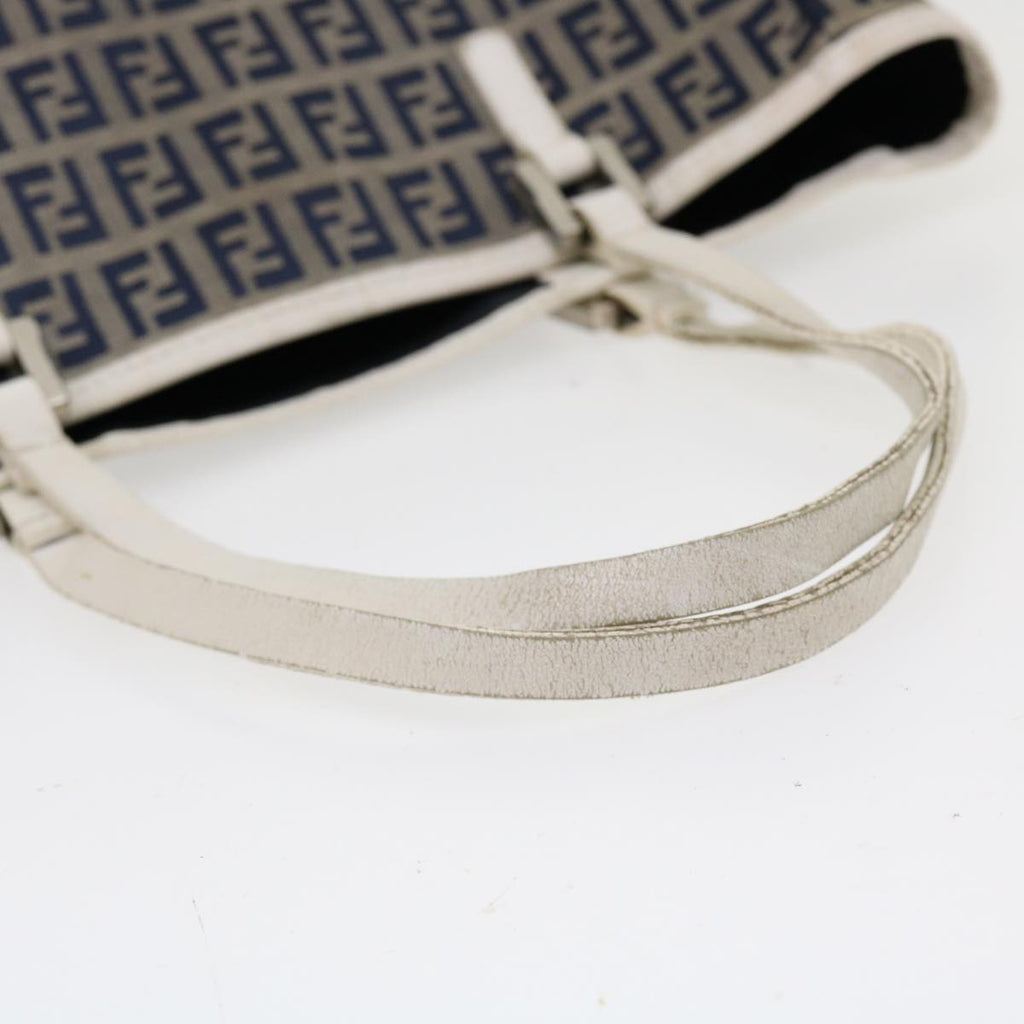 FENDI Zucchino Canvas Hand Bag Navy 2384-8BH006-028 36667