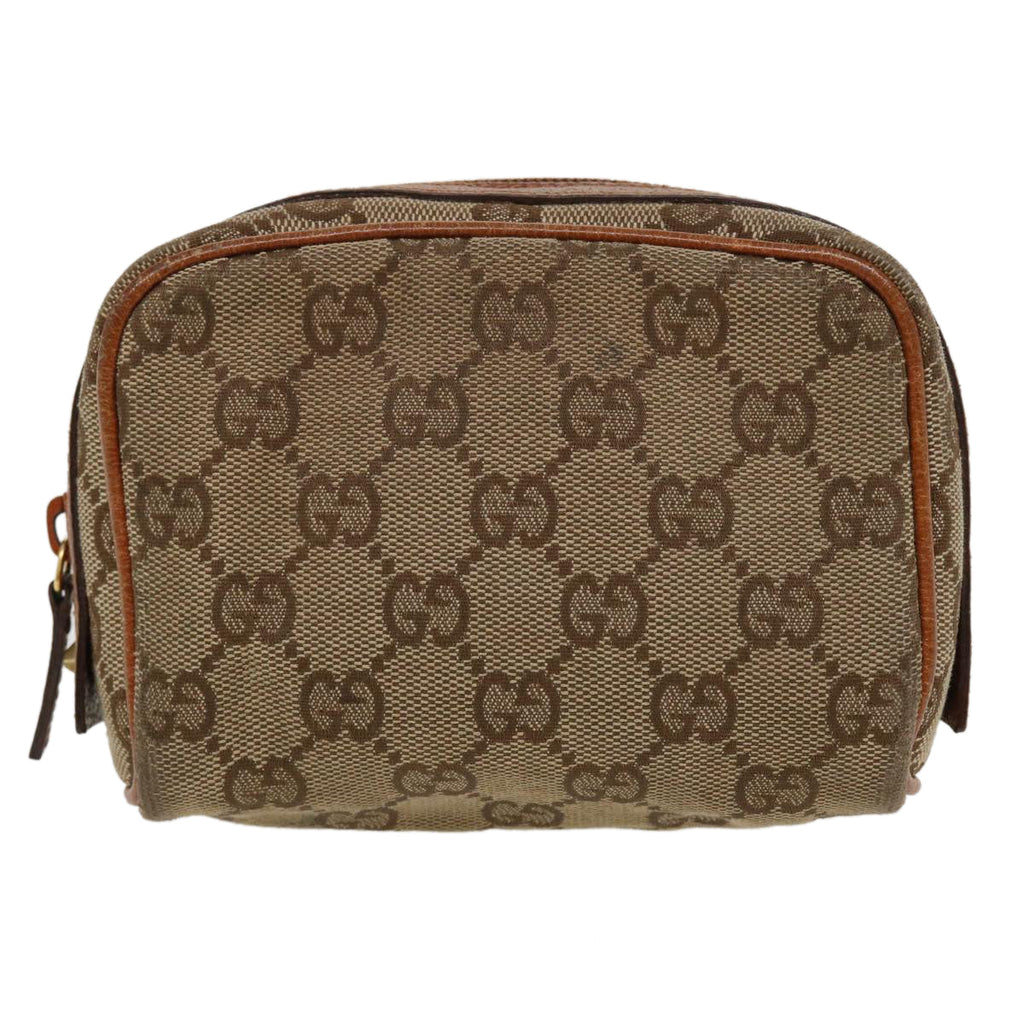 GUCCI GG Canvas Pouch Beige 120978 36673