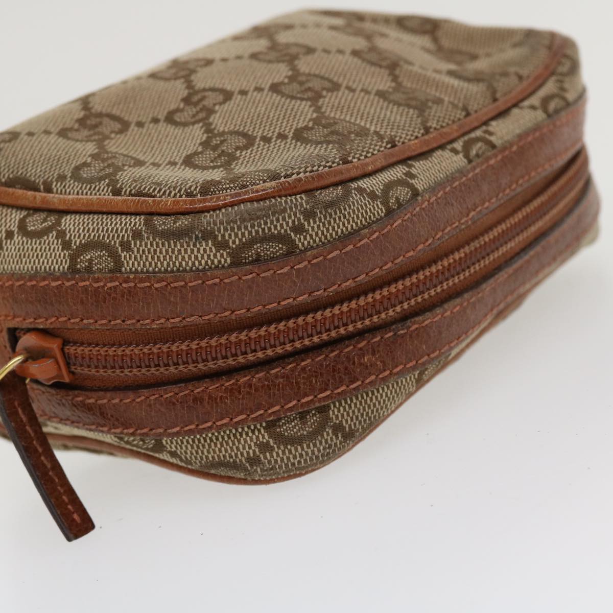 GUCCI GG Canvas Pouch Beige 120978 36673