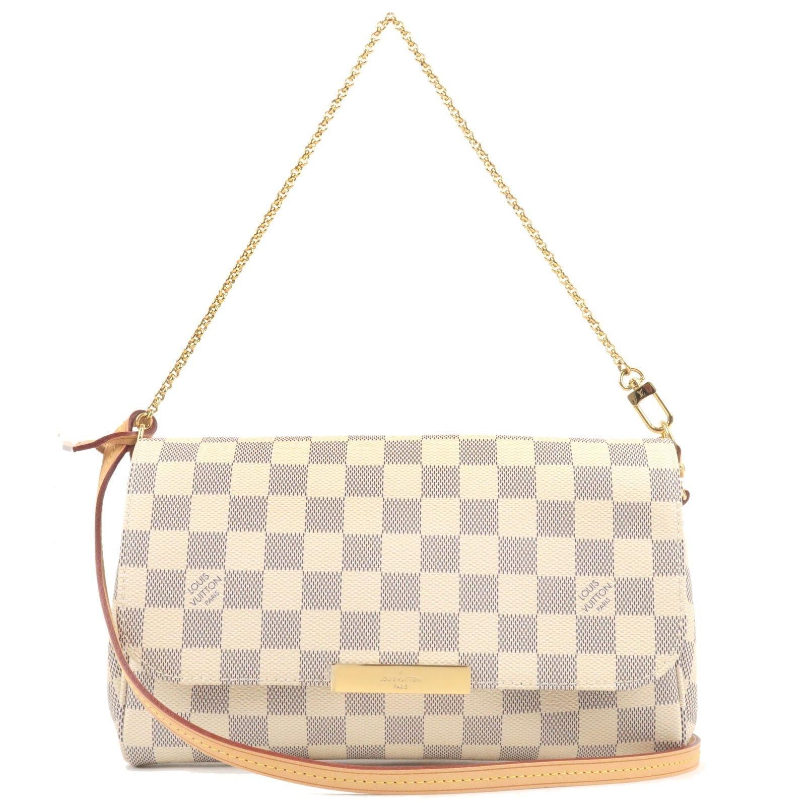 Louis Vuitton Damier Azur Favorite MM 2Way Bag Hand Bag N41275