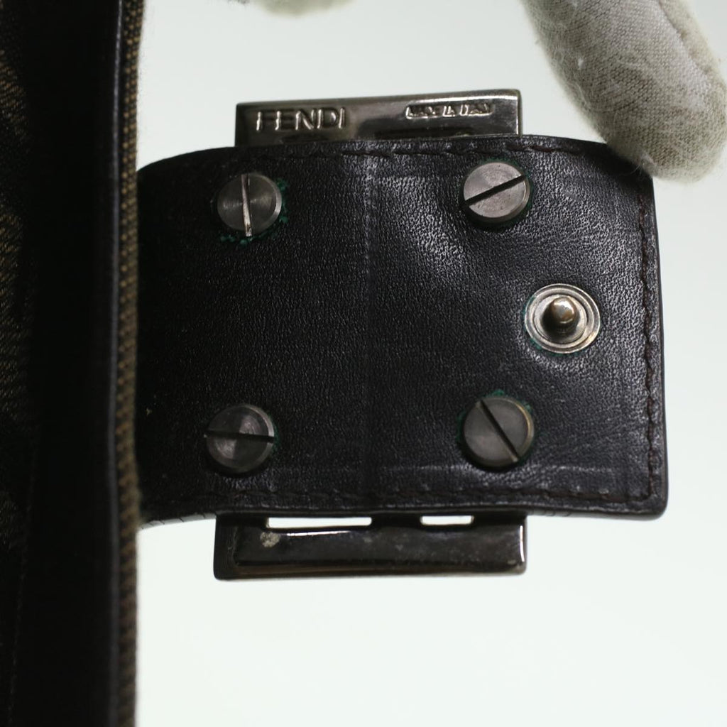 FENDI Zucca Canvas Wallet Black Brown 2401-8M0023-029 36688