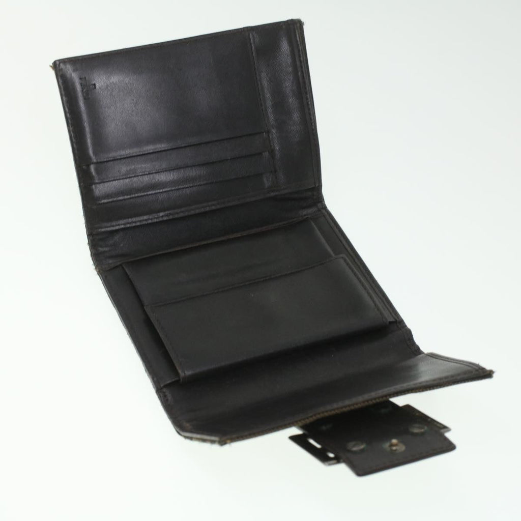 FENDI Zucca Canvas Wallet Black Brown 2401-8M0023-029 36688