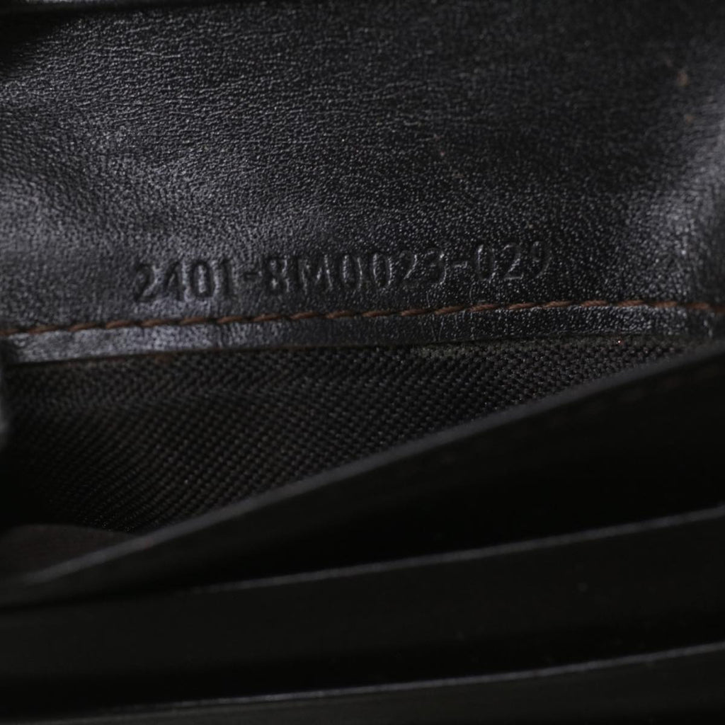 FENDI Zucca Canvas Wallet Black Brown 2401-8M0023-029 36688