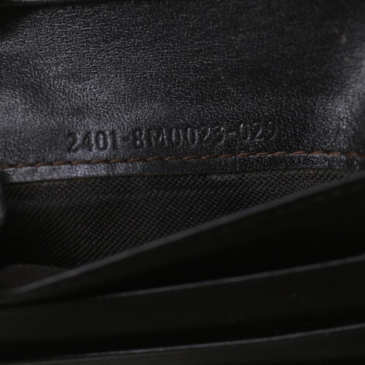 FENDI Zucca Canvas Wallet Black Brown 2401-8M0023-029 36688