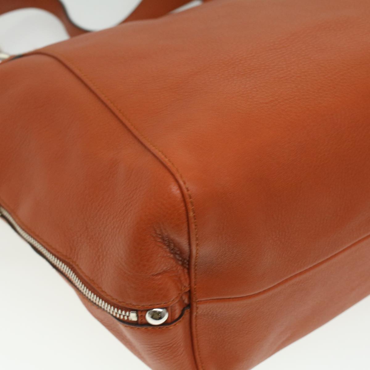 GUCCI Shoulder Bag Leather Orange Brown 232952 36699