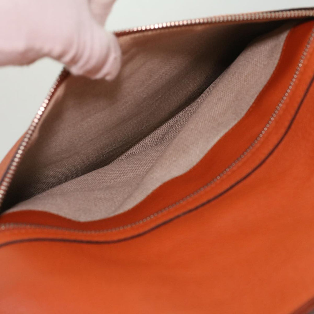 GUCCI Shoulder Bag Leather Orange Brown 232952 36699