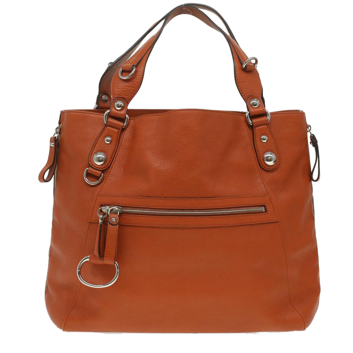GUCCI Shoulder Bag Leather Orange Brown 232952 36699