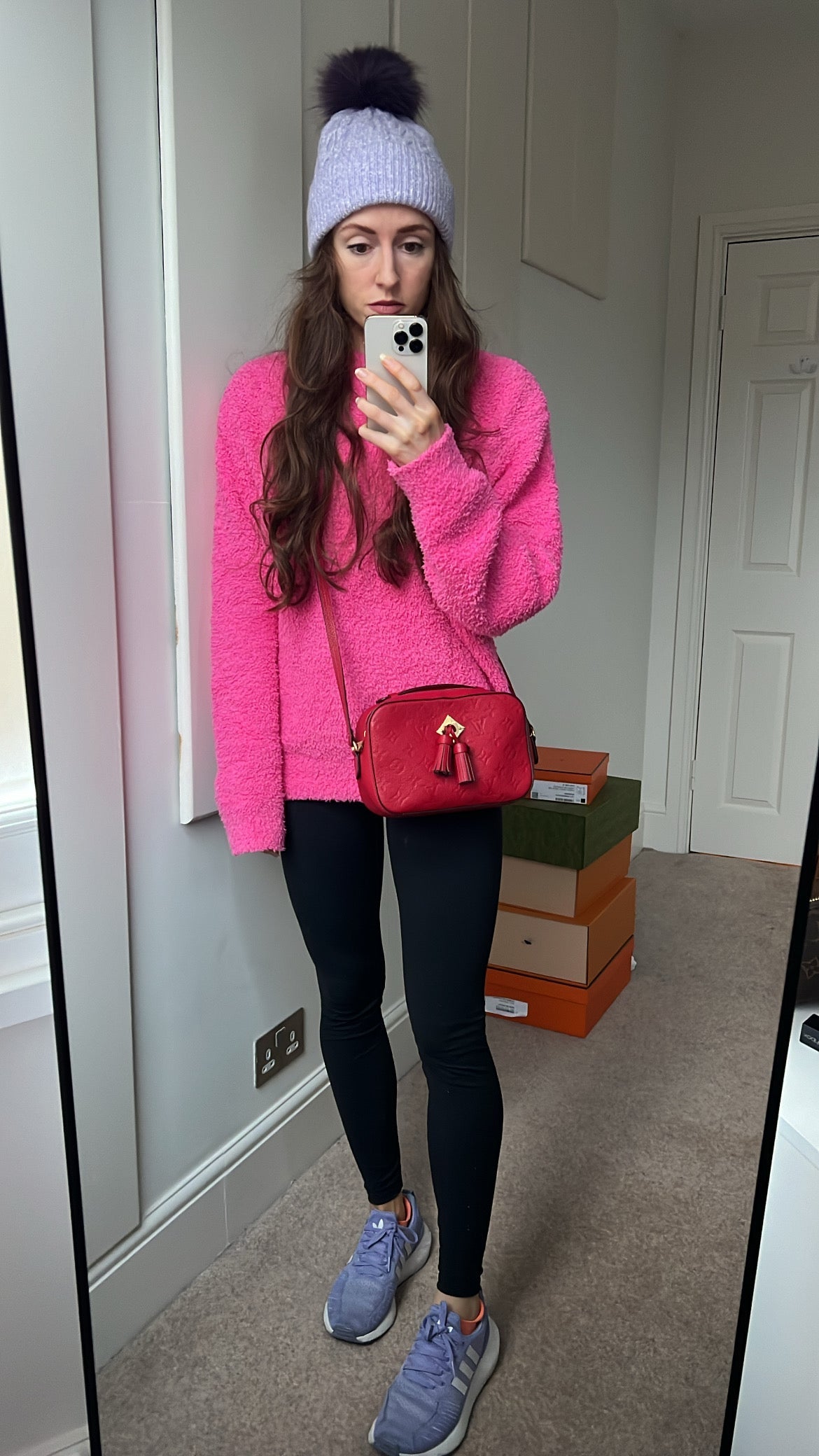 Louis Vuitton Saintonge Red Empreinte (RRP £1520)