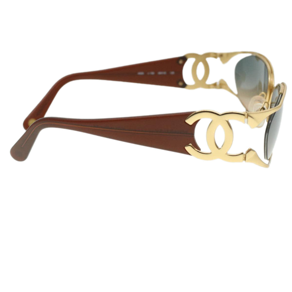 GUCCI Sunglasses Platstick Gold Brown 36713