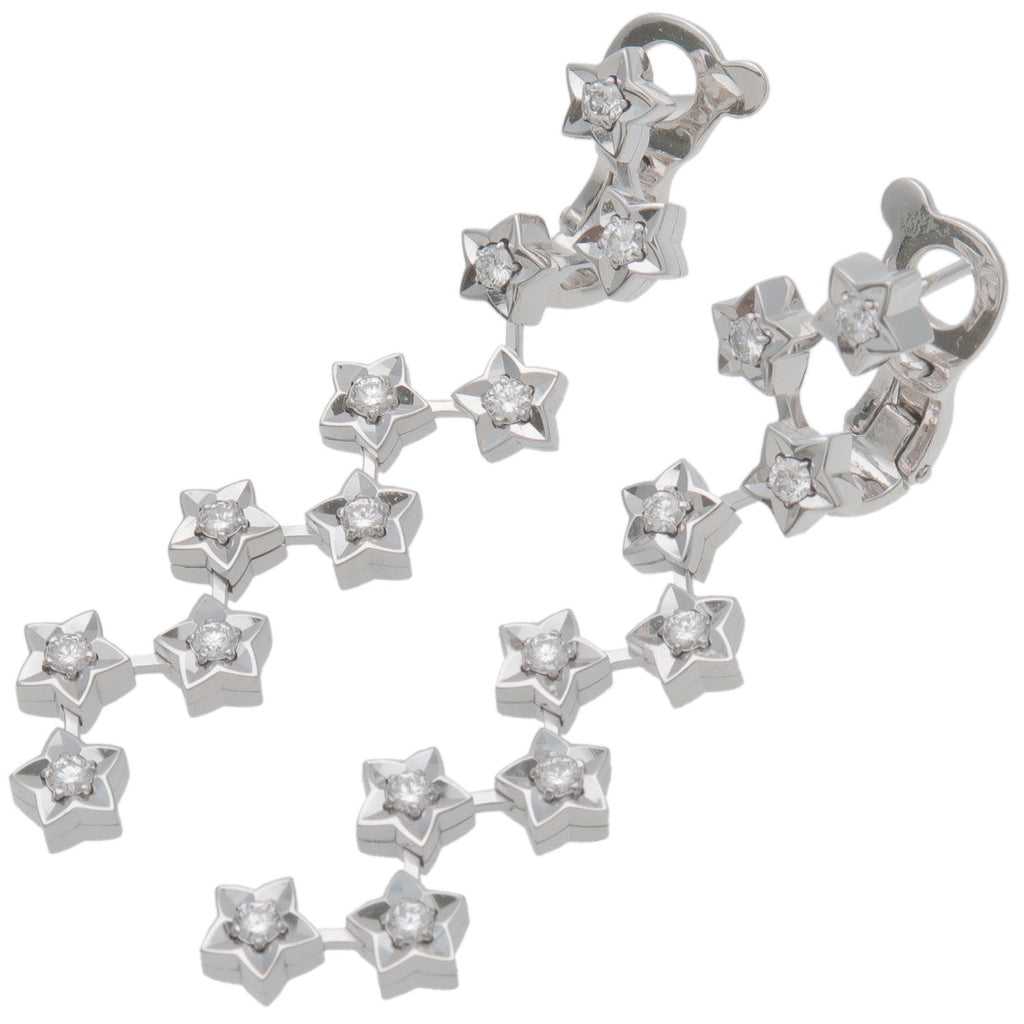 CHANEL Comet 10Px2 Diamond Earrings K18WG 750WG White Gold