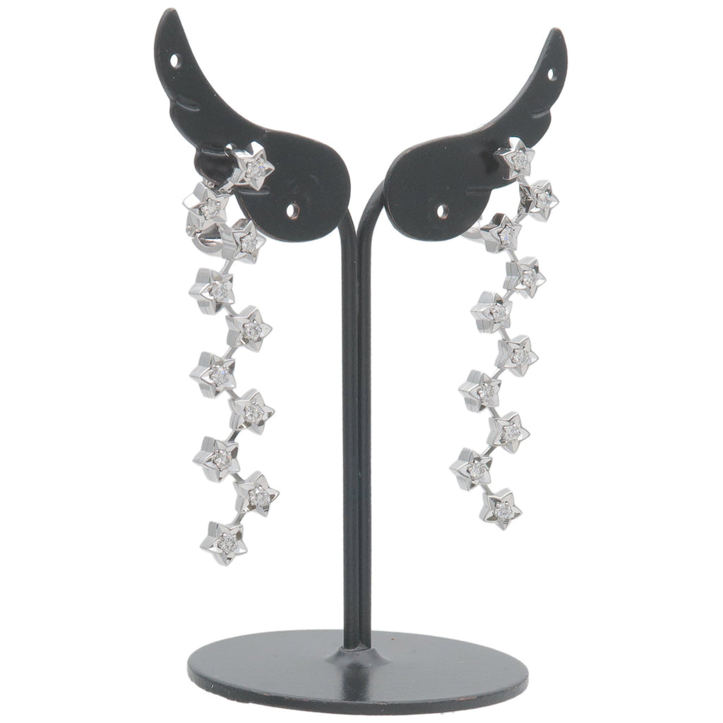 CHANEL Comet 10Px2 Diamond Earrings K18WG 750WG White Gold