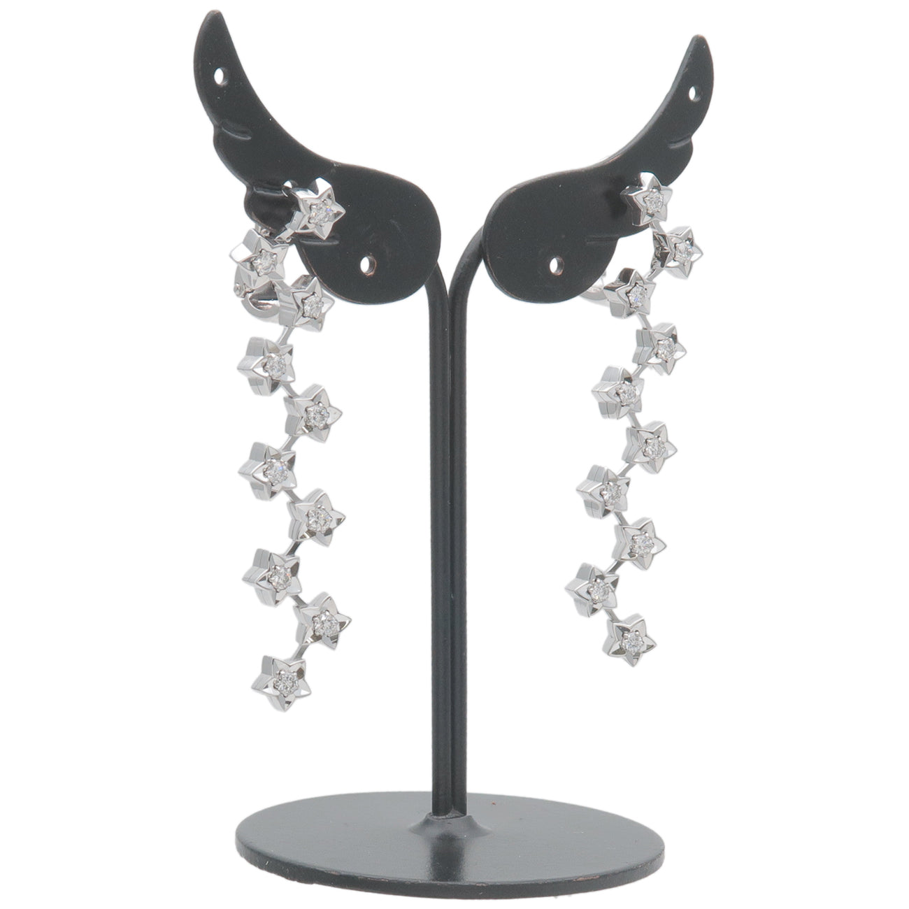 CHANEL Comet 10Px2 Diamond Earrings K18WG 750WG White Gold