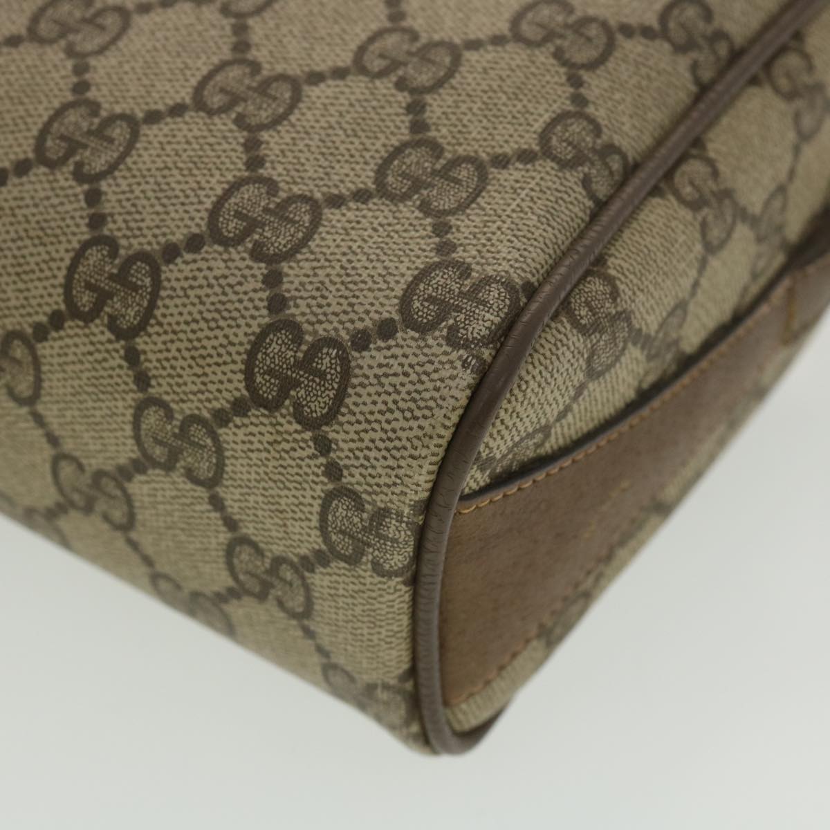 GUCCI GG Canvas Web Sherry Line Shoulder Bag Beige Red 89.02.012 36784