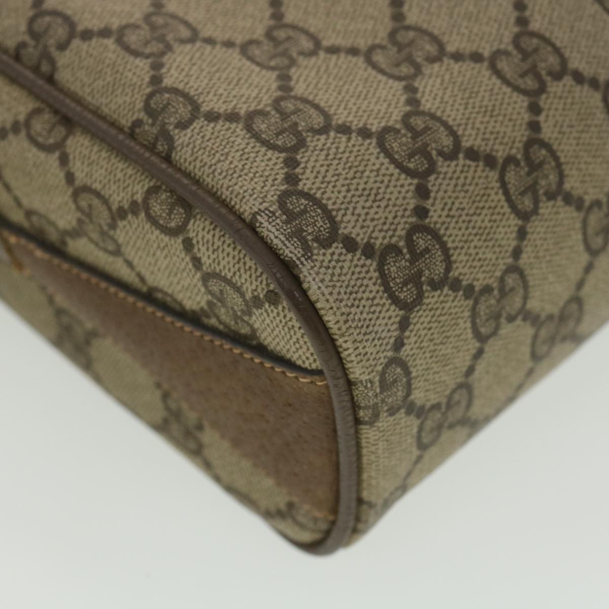 GUCCI GG Canvas Web Sherry Line Shoulder Bag Beige Red 89.02.012 36784