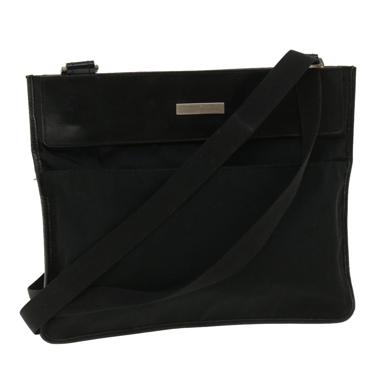 GUCCI Shoulder Bag Nylon Black 36785