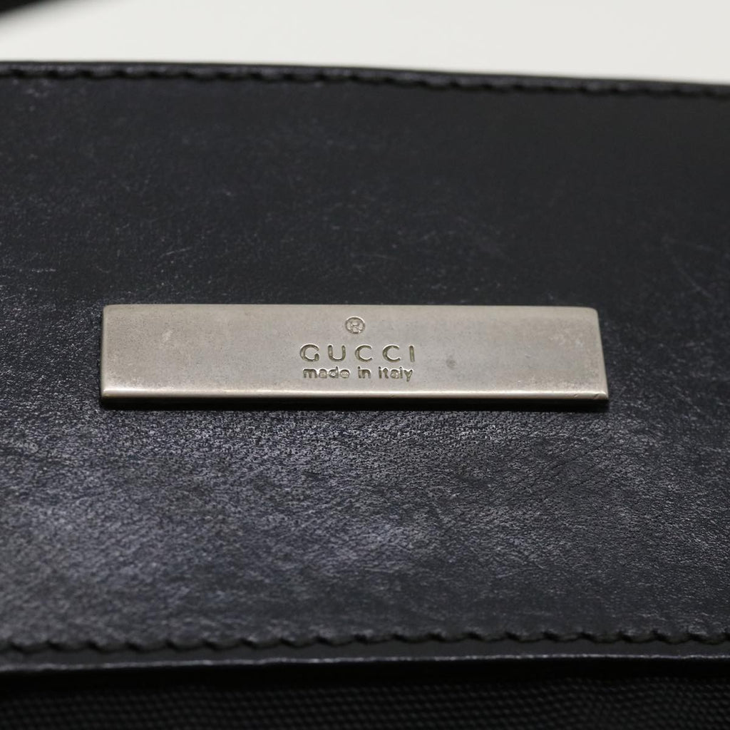 GUCCI Shoulder Bag Nylon Black 36785