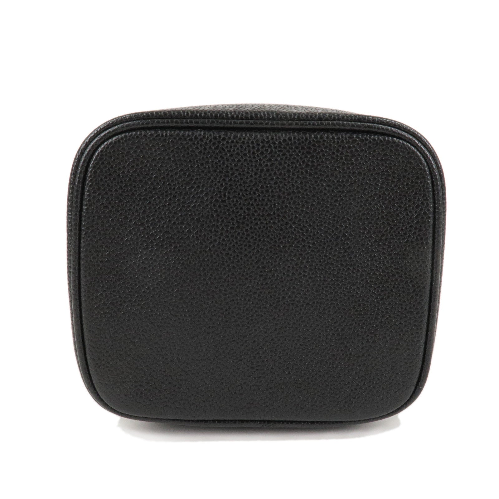 CHANEL Caviar Skin Vanity Bag Hand Bag Black A01998