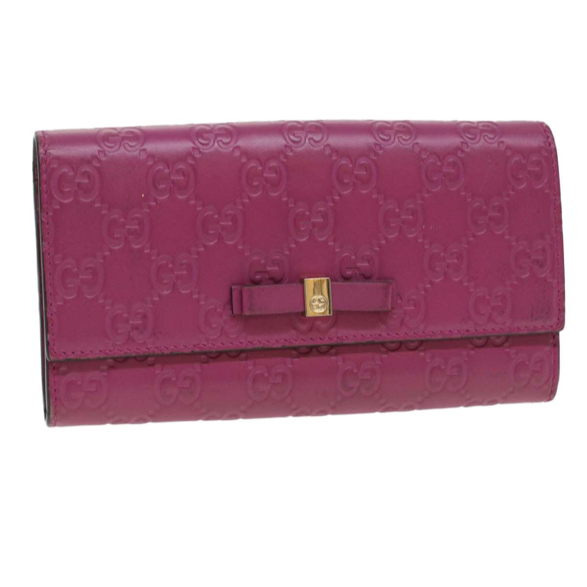 GUCCI Guccissima Long Wallet Pink 388679 36795