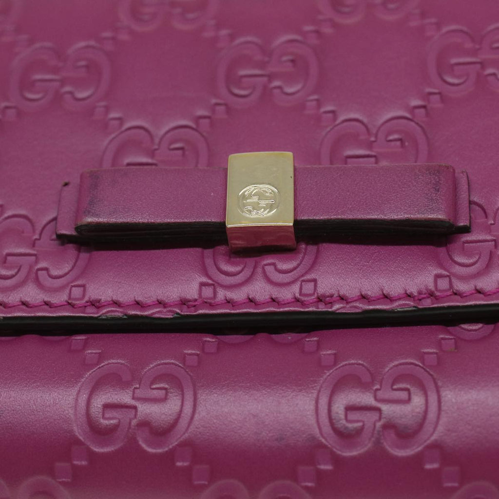 GUCCI Guccissima Long Wallet Pink 388679 36795