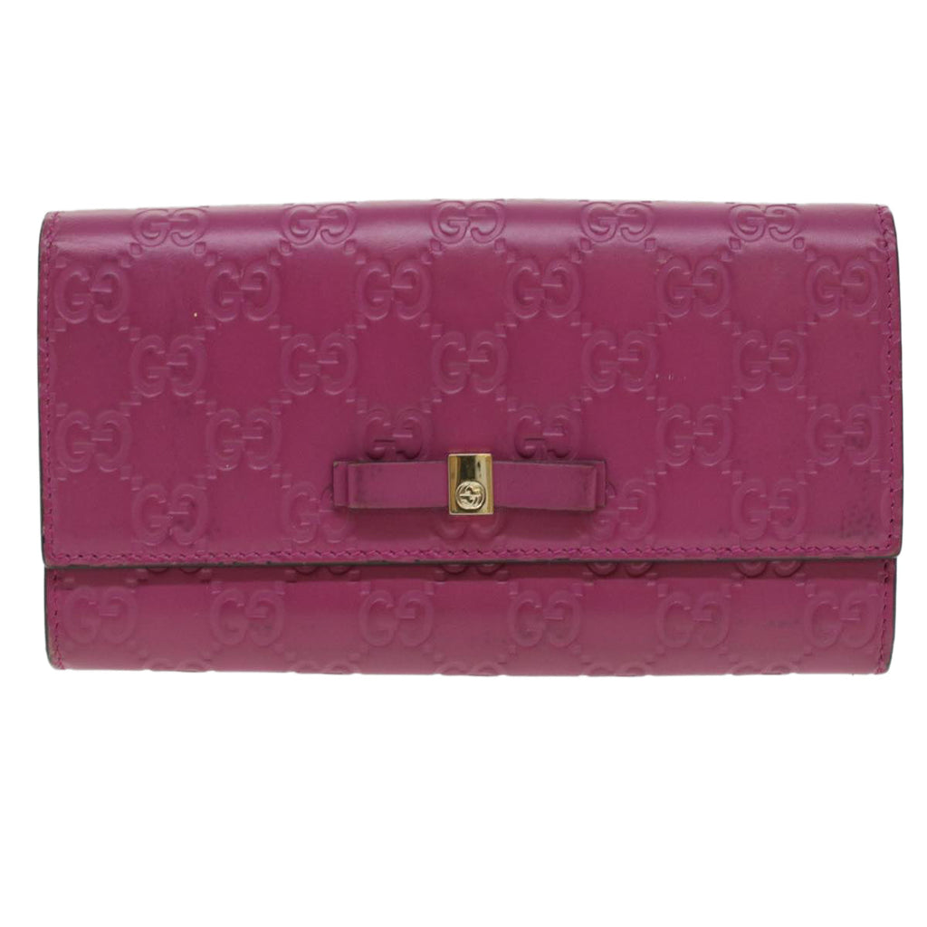 GUCCI Guccissima Long Wallet Pink 388679 36795