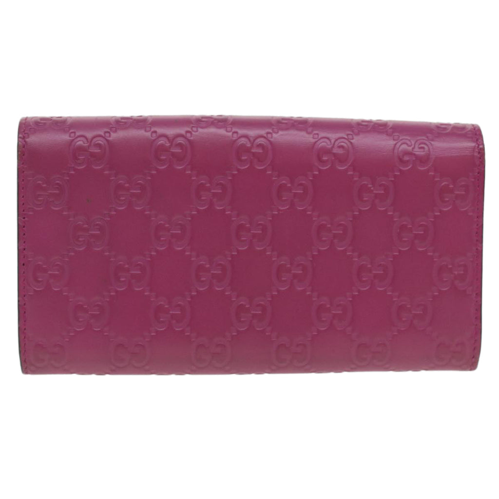 GUCCI Guccissima Long Wallet Pink 388679 36795