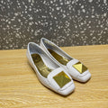 Valentino Garavani One Stud Patent Ballet GlamIats White For Women