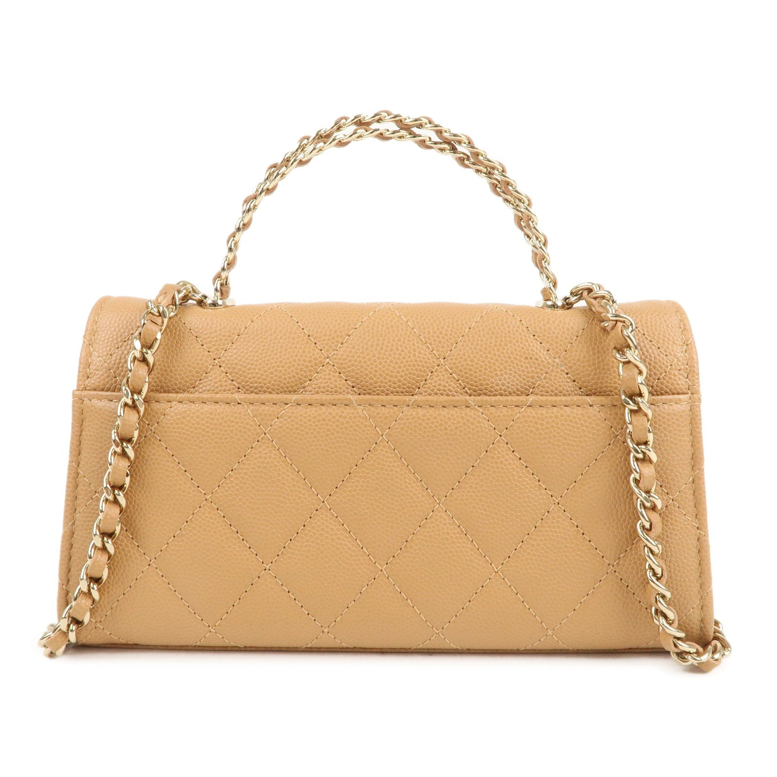 CHANEL Matelasse Caviar Skin Flap Phone Case Shoulder Bag AP3238