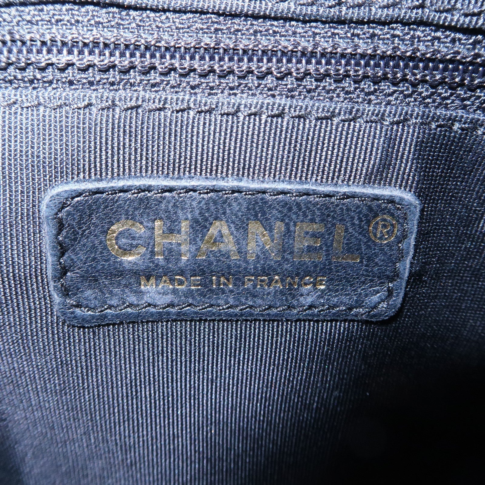 CHANEL Matelasse Caviar Skin Chain Shoulder Bag Black A22476