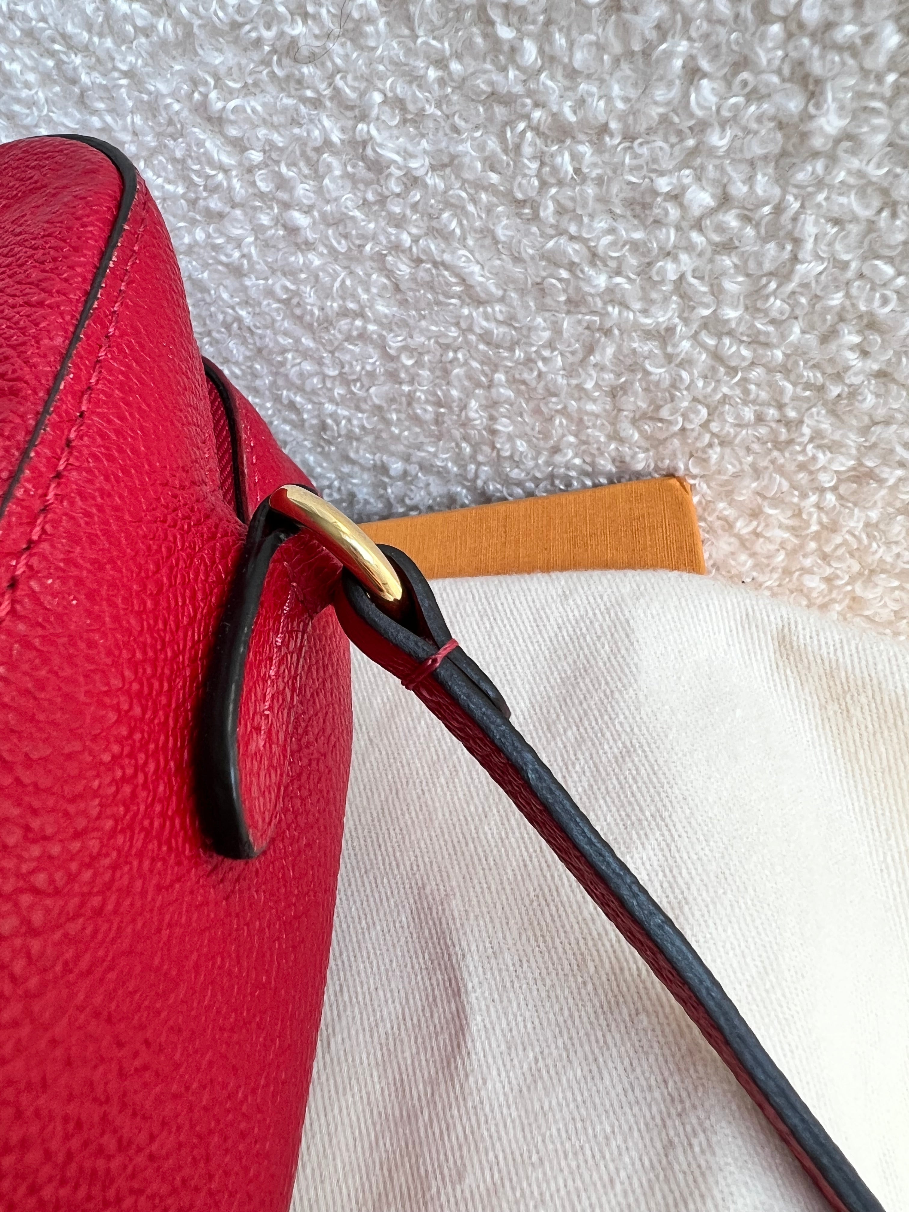 Louis Vuitton Saintonge Red Empreinte (RRP £1520)