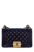 Chanel Black Small Boy Bag GHW Handbag