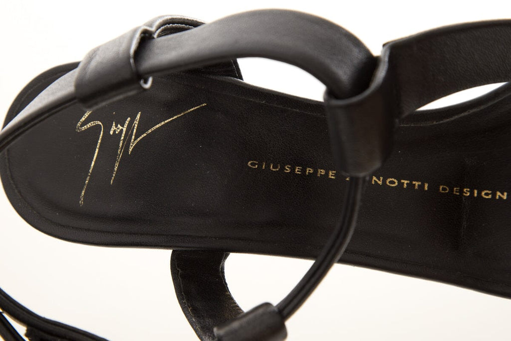 Giuseppe Zanotti Black Wedge SZ 37
