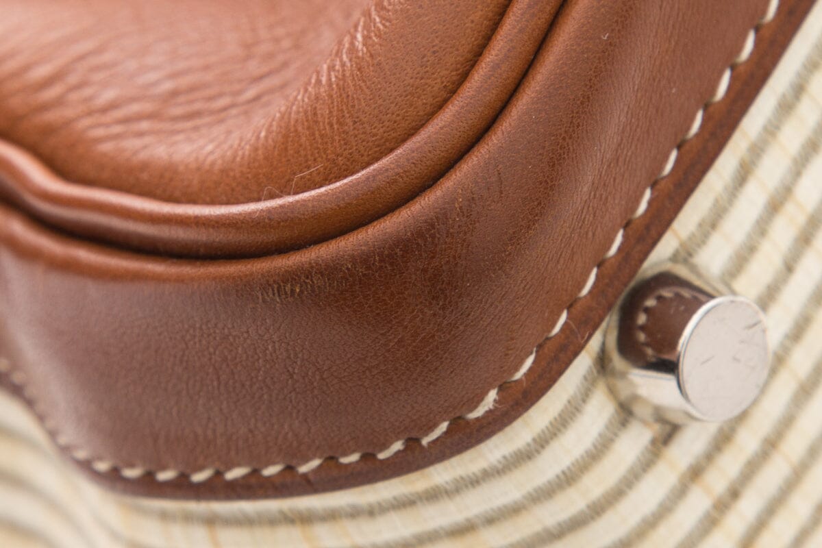HermÃƒÆ’Ã‚Â¨s Vintage Kelly 40 Crinoline & Barenia Leather Handbag