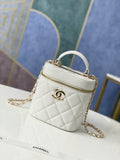 CHLVanity Case Gold Hardware White For Women, Women’s Handbags, Shoulder Bags 9.4in/24cm 