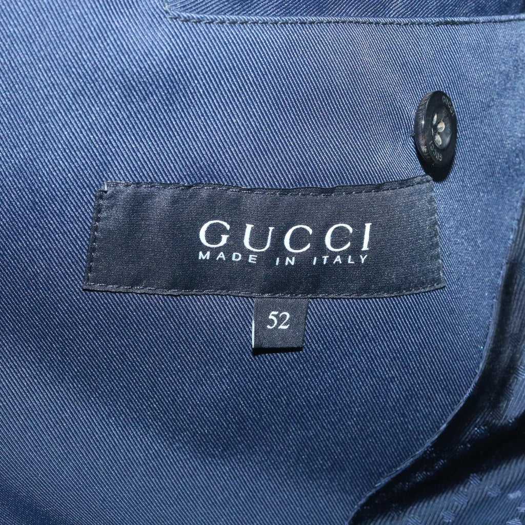 GUCCI Jacket Plaid Blue Black 37056
