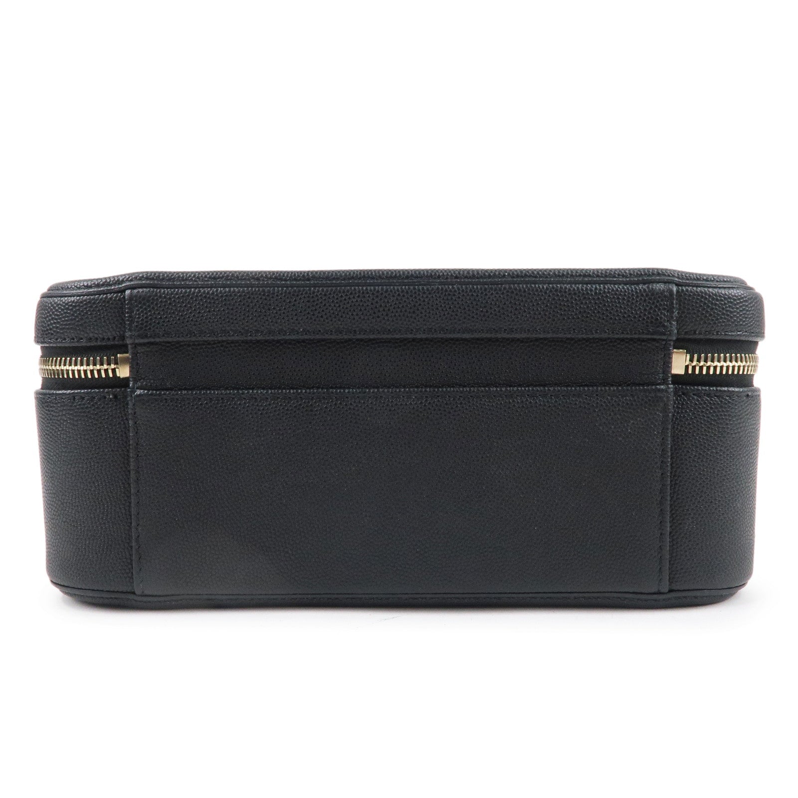 CHANEL CC Filigree Matelasse Caviar Skin Shoulder Bag Black A93344