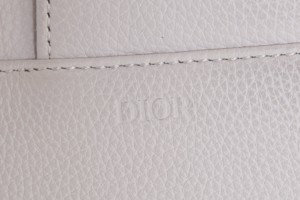 Christian Dior Ivory Saddle Leather Cross-Body Handbag
