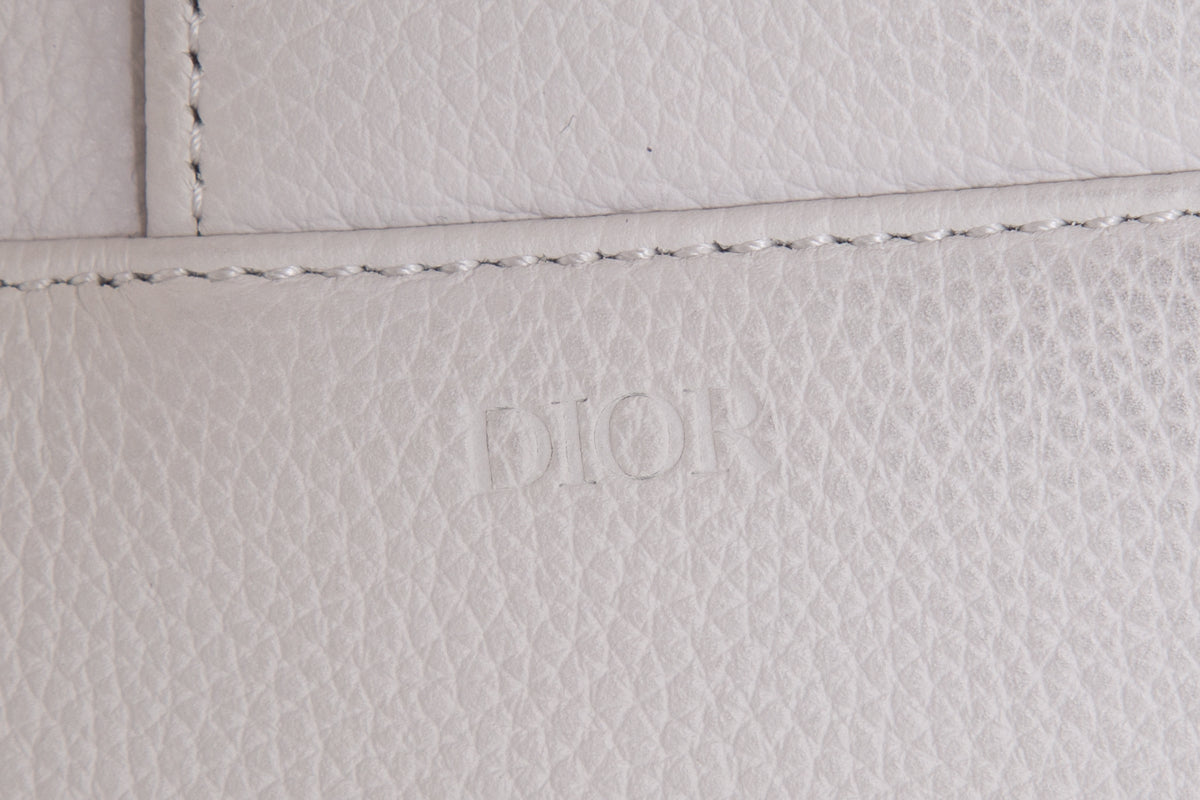 Christian Dior Ivory Saddle Leather Cross-Body Handbag