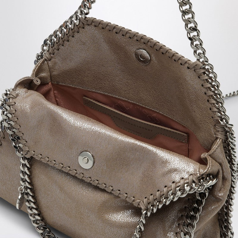 Stella Mccartney Falabella Mini Shiny Beige Bag Women